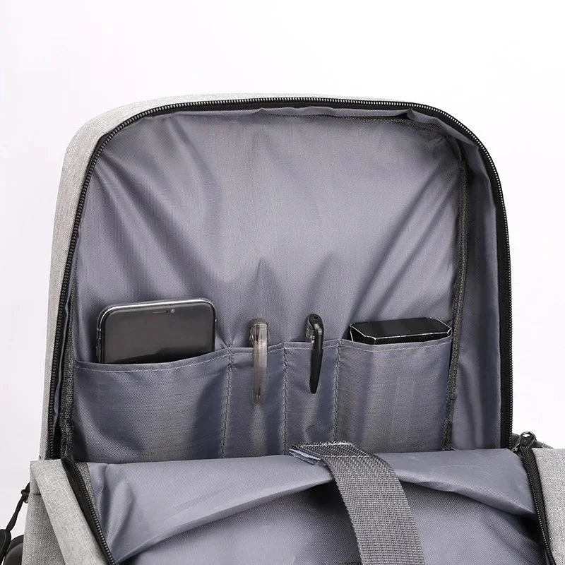 Impermeável Laptop Mochila Usb Notebook Escola Bolsa de Viagem Anti Roubo Mochila Casual Bolsas de Ombro Negócios 15 15.6 - Imagem 3