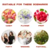 10 Pcs Rattan Shopping Basket Handwoven Picking Woven Flower Baskets Wedding Decor Storage Picnic Handle Lightweight 6