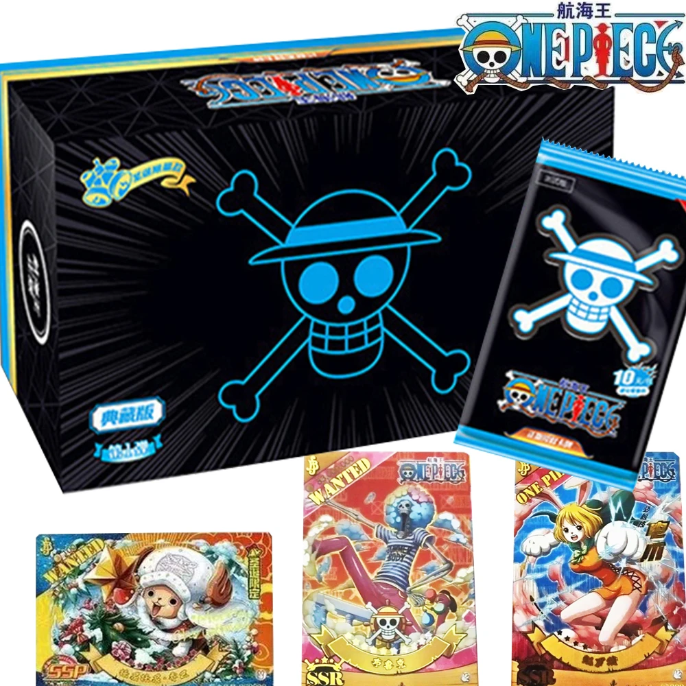

Original One Piece Card Collection for Children Anime Protagonist Luffy Zoro Nami Elegant Handsome Exquisite Bronzing Card Gift