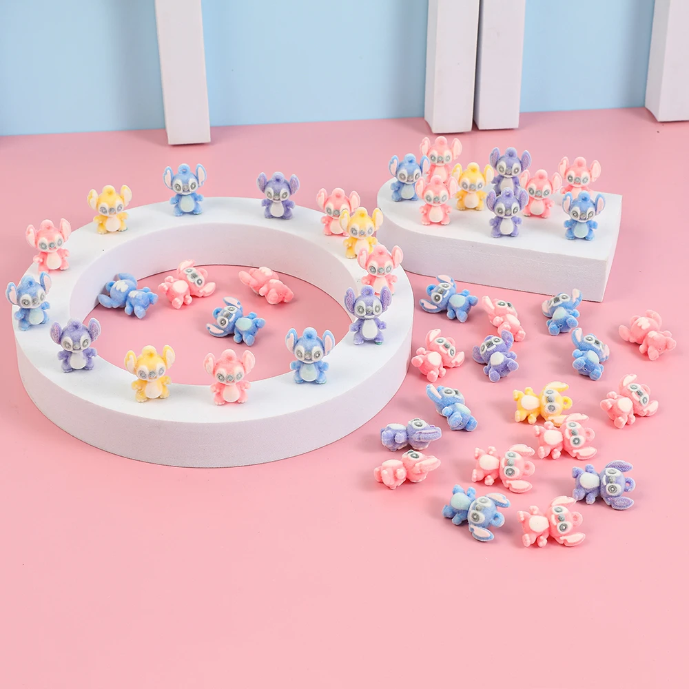 4가지 색상 믹싱 미니 스티치 애니메이션 피규어 인형 2.5CM 릴로와 스티치 액션 피규어 수집용 장식 모델 장난감 어린이 선물