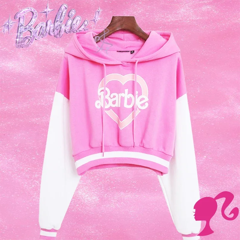 

Толстовка Барби, милые розовые топы, зимнее модное пальто из фильма, стильное мягкое удобное теплое пальто в стиле Y2K, милый подарок для девочек
