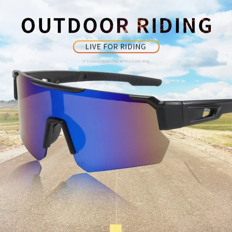 Wrap-around Sports Glasses Mirrored Reflective Lenses UV Protection Anti-Fog for Cycling Skiing Outdoor Activities Men Women
