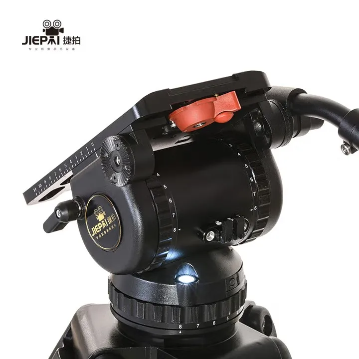 V20 Pro Broadcast Tripod System with Heavy Duty Hydraulic Fluid Head for Cinema