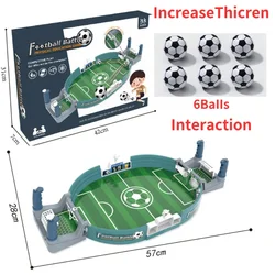 Portable Tabletop Soccer Game - Fun Family Party Sport Toy (Large 6 balls)