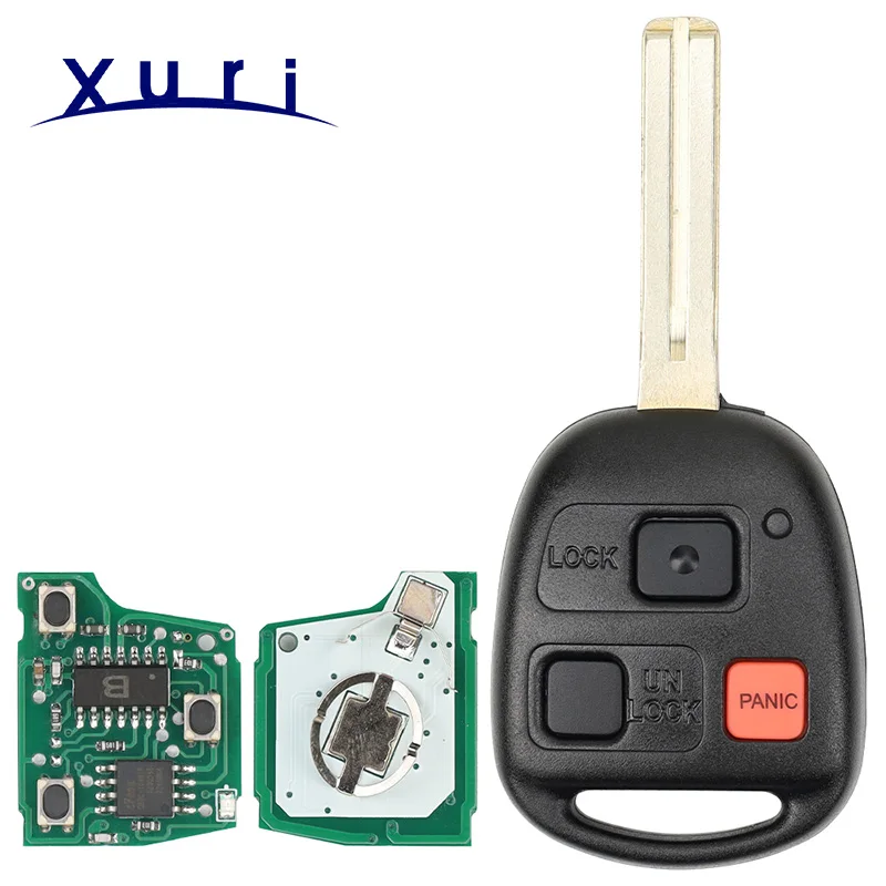 Xuri 3 Buttons Remote Key HYQ1512V 315Mhz 4C/4D68 Chip For Lexus IS300 GS300 GS430 GX470 LX470 ES300 SC300 SC400 GS400 LS400