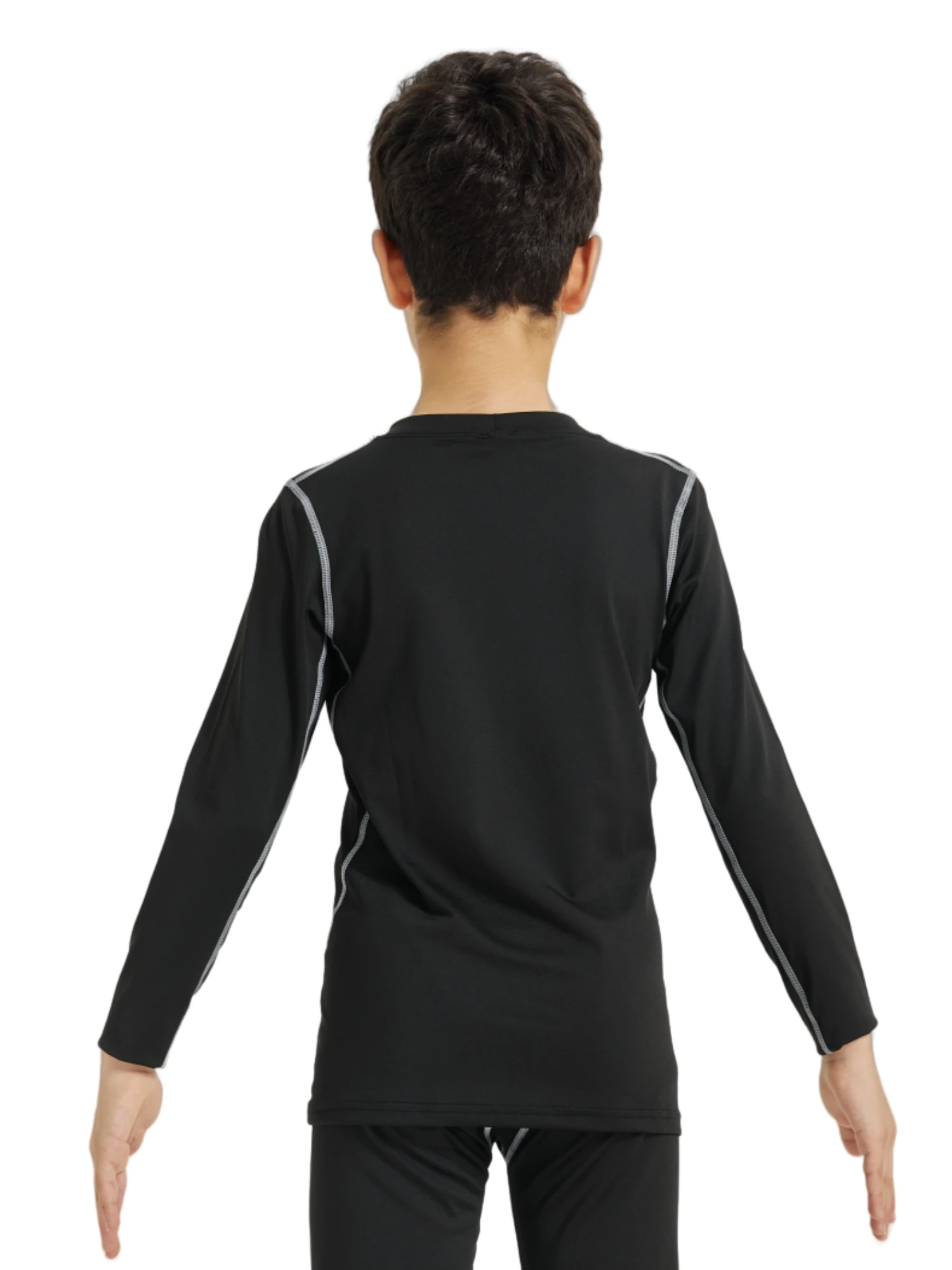 Youth Boy Compression Shirts Athletic Quick Dry Long Sleeve Baseball Undershirts Soccer Sports Base Layer Tee Tops