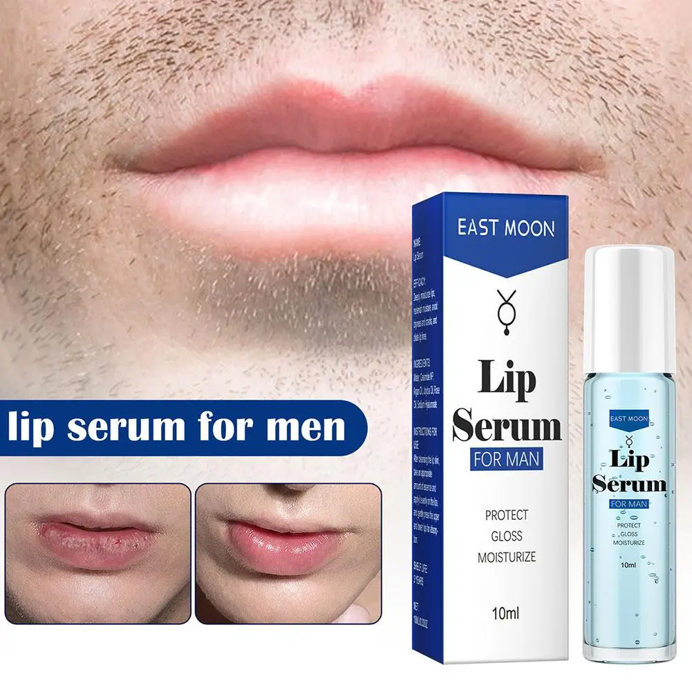 

Men Lip Serum Balm Hydrating Lip Moisturizer Cream Skin Care Repair Dry Lips Care Beauty Health Anti-chapped Lip Nourish 10ml