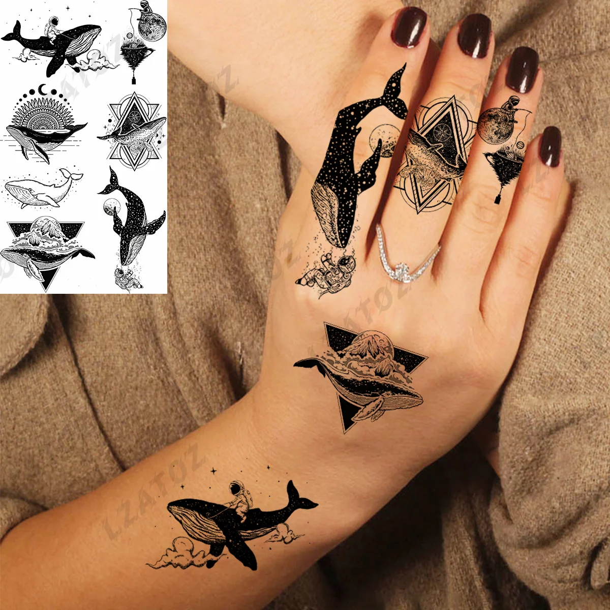 Ammonite Tattoo: The Ultimate Guide to Realistic, Waterproof Temporary Ink  for Nature Lovers, image size:1200x1200