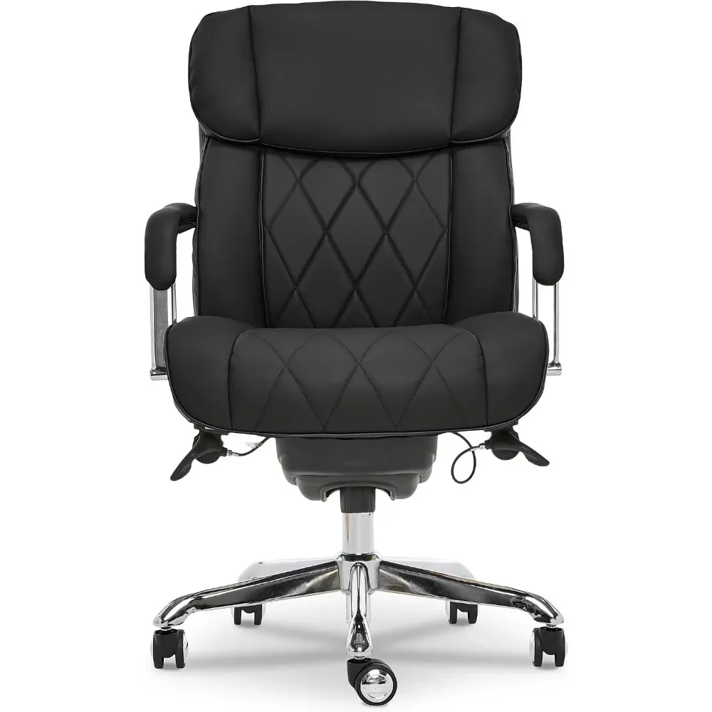 La-Z-Boy Sutherland Ergonomic Faux Leather Swivel Computer and Desk Chair, Black (CHR10048A) 5