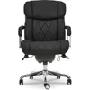 La-Z-Boy Sutherland Ergonomic Faux Leather Swivel Computer and Desk Chair, Black (CHR10048A) 5