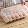 Egg Storage Box Transparent 18/10/8/4/3 Grid Eggs Container Refrigerator Eggs Fresh Keeping Box Outdoor Camping Egg Protector 5