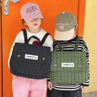 Korea Style Kids Backpack for Boys Girls Fashionable Letter Carrying Backpack Kids School Bags Autumn Winter Kid Bag 1