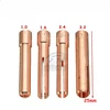 21pcs Heat-Resistance Glass Copper Collet Electrode Holder Gun Breech Suit Suitable for Tig Welding Torch WP-9/20/25 4