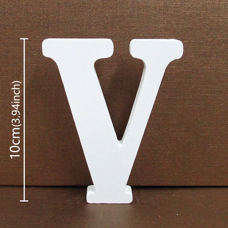 White Wooden Alphabet Letter - Personalized DIY Home & Event Decor, 10CM