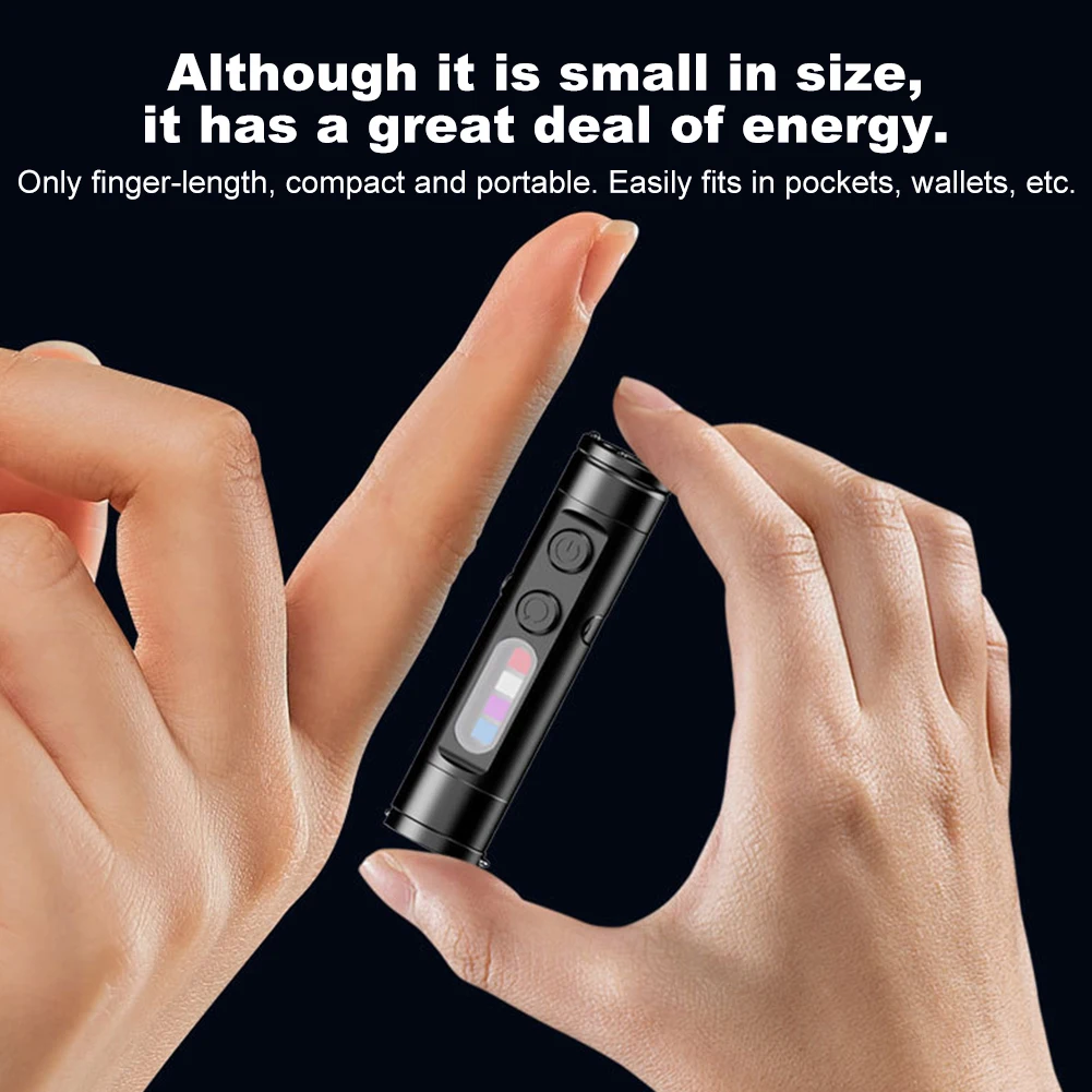 Taclite Mini Flashlight The Ultimate Everyday Micro Tool Emergency Rechargeable LED Magnetic Tactical Flashlight with Hat Clip