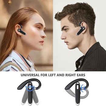 Bluetooth Headset Wireless Hands-Free Phone with Mic Hands-Free Earphones with 8 Hours Talk Time for Trucker Sports Riding 5