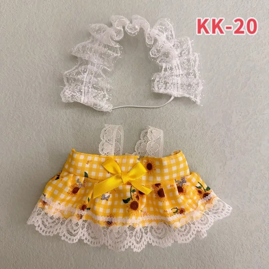 thumbnail image 1 of Vestido Lolita de algodón para muñeca, falda pequeña para muñeca de pato enfadado, ropa de cambio, lindo y dulce, 20cm, 1 of 5