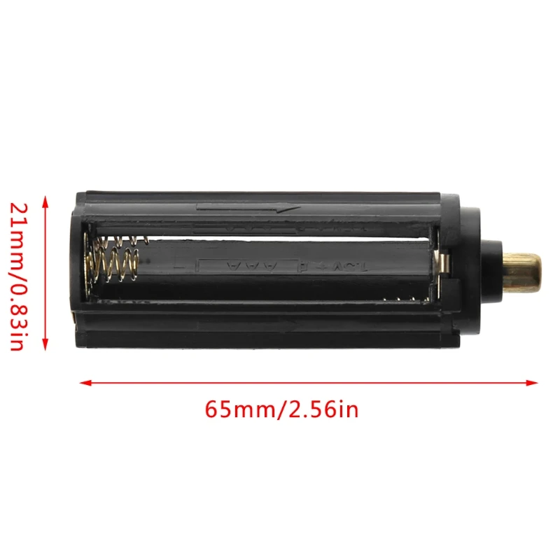Cylindrical Type Plastic Holder for 3x AAA To 18650 Converter