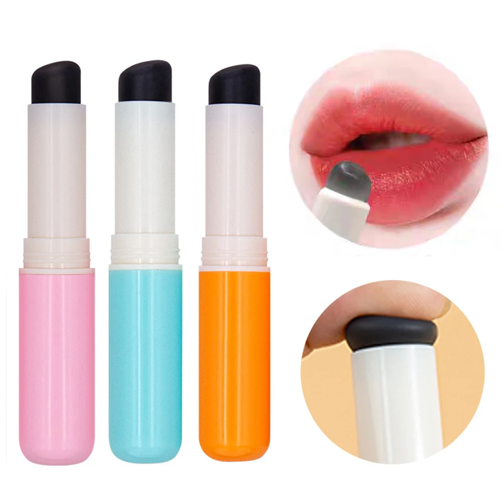 

Телескопическая силиконовая кисть для губ, Вращающаяся круглая кисть для консилера, помада, инструмент для макияжа, не растягивающаяся кисть для кончиков пальцев