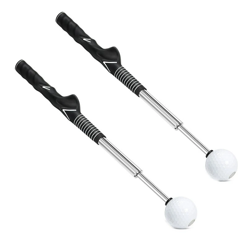 

2Pcs Golf Swing Trainer Aid - Golf Swing Training Aid For Flexibility, Tempo, And Strength Golf Warm-Up Stick