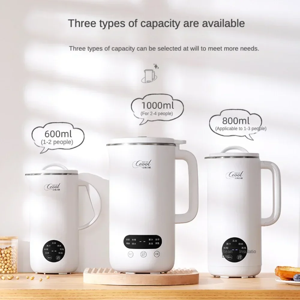 1000ml Soybean Milk Machine Electric Juicer Soy Milk Maker Portable Blender Mixer Rice Paste Maker Wall Breaking Machine 220V soy milk machine