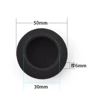 50mm Sponge Universal Ear Pads for Logitech H330 H340 H600 H111 Earmuffs Sennheiser PX100 PX200 Sponge Cover Earphone Earpads - Image 2