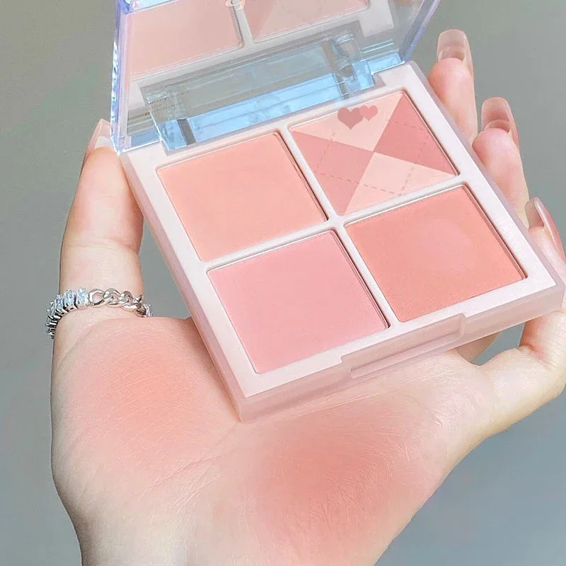 powder blusher,blush stick,blush powder,blush plate,facial blusher Ringer Embossed Blush Palette Face Makeup Palette Highlight Powder