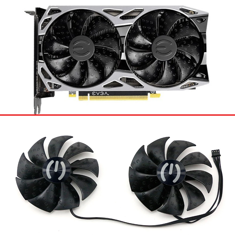 2 Pz 87Mm Pld09220S12H 4Pin Ventola Di Raffreddamento Gtx1660 1650 Sc Gpu Ventola Per Evga Rtx 2060 Sc Rtx 2060 Sc Gtx 1660 Gtx 1660 Ti Xc Ultra