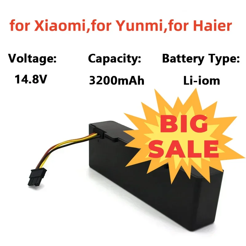 

Batterie au lithium améliorée pour machine de balayage et de nettoyage de sol ATA JIA, STYTJ02YM,For Haier JX37, JX59, etc.