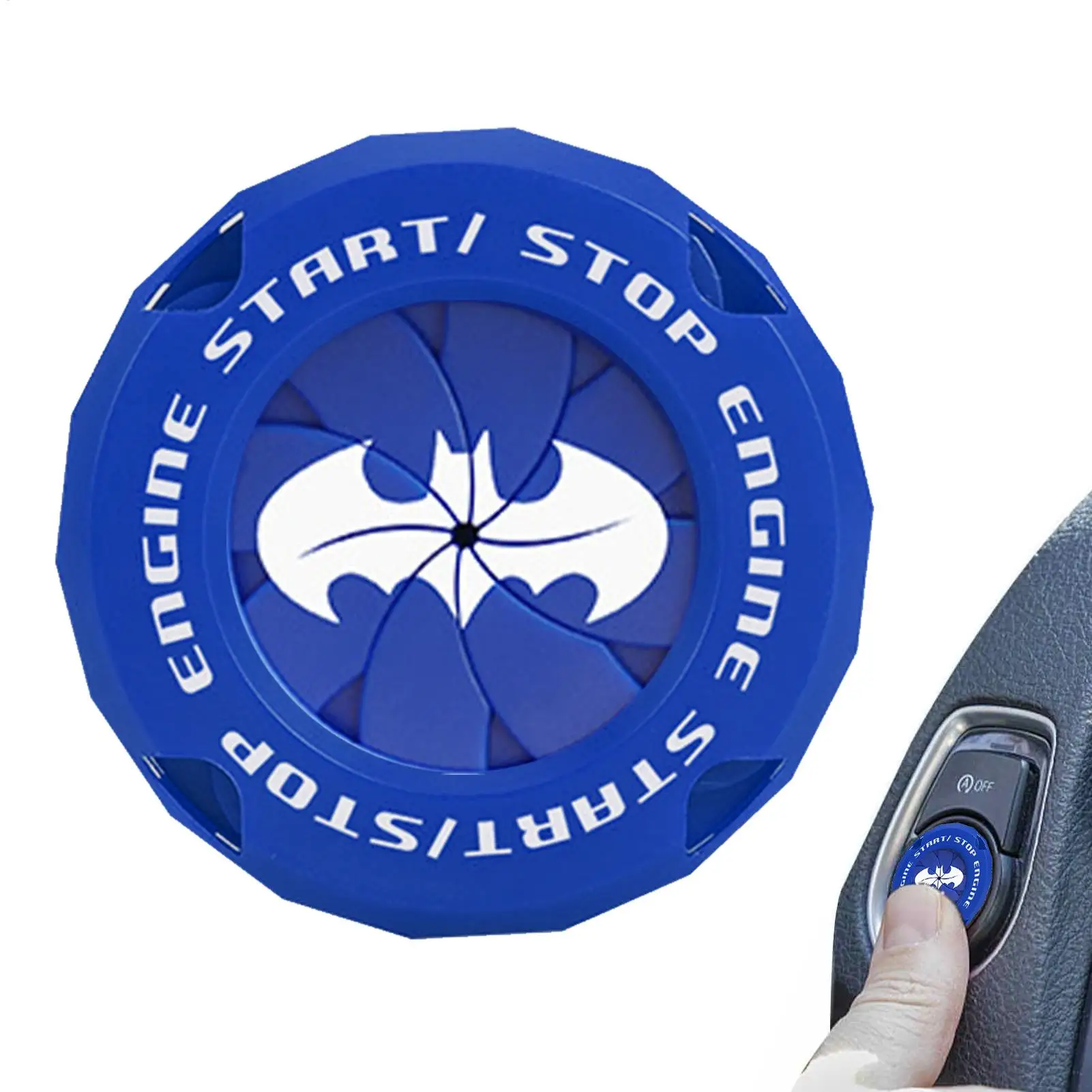 Bat Design Universal Push Start Button Cover - Protective Cover