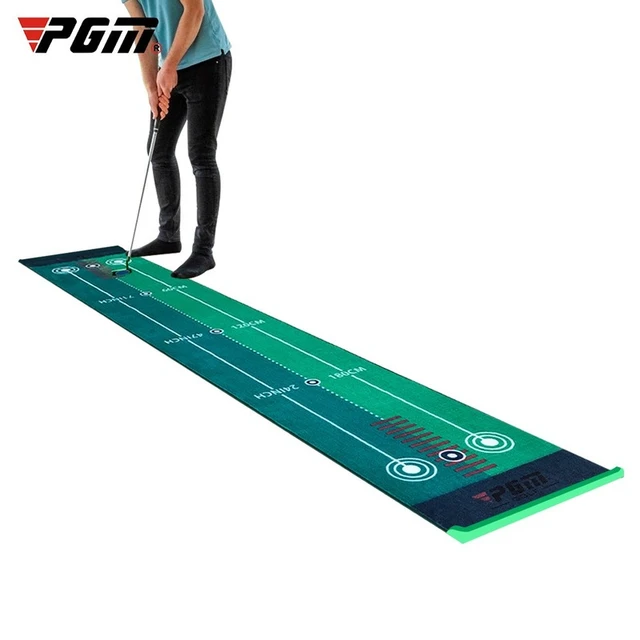 PGM – tapis d'entraînement pour Putter de Golf d'intérieur, set  d'entraînement vert pour entraîneur