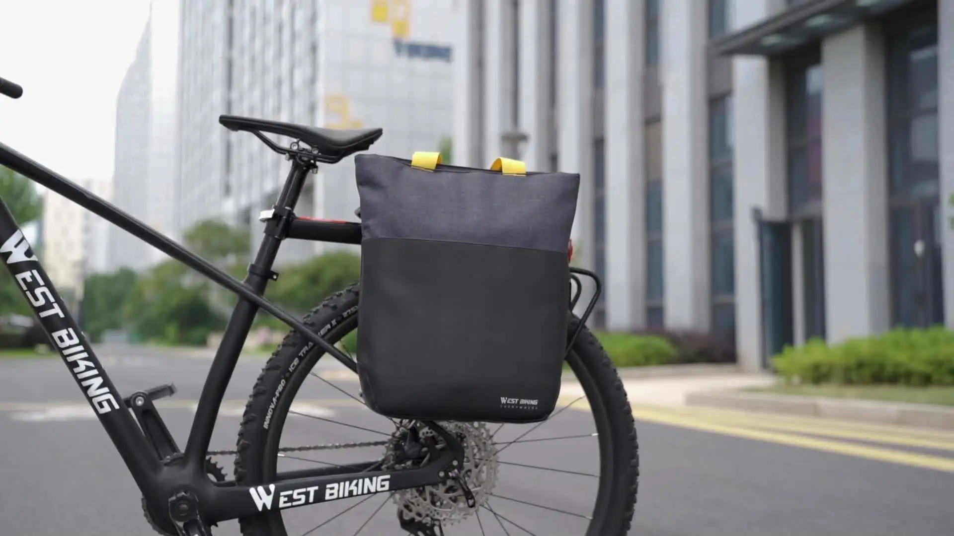 WEST BIKING MTB Pannier Bag Water Repellent PU Side Bag Quick