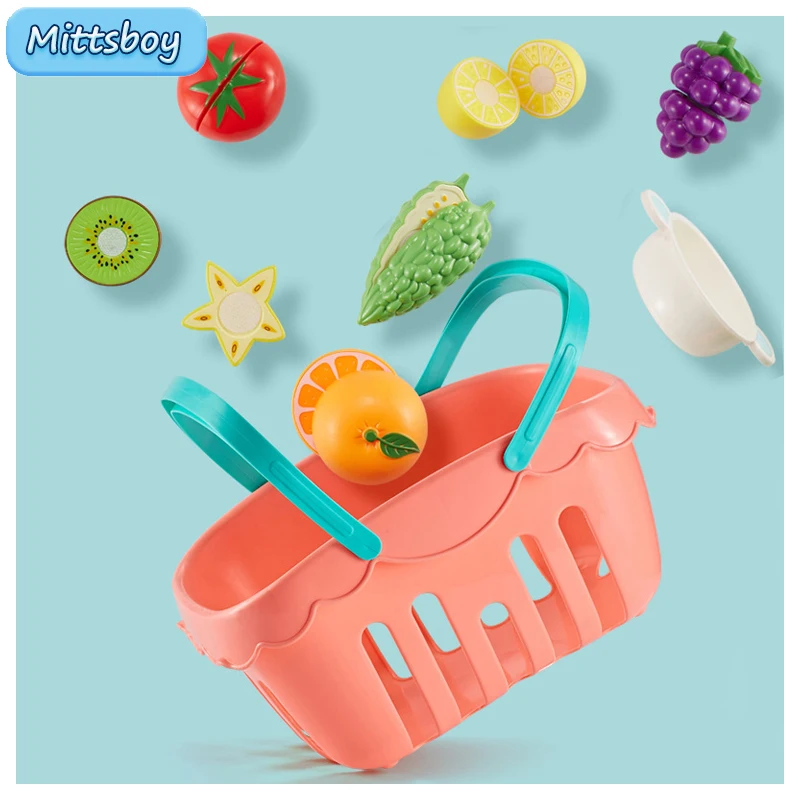 

Игрушка Монтессори для кухни, фрукты, овощи, АБС, ролевые игрушки для детей, игрушечный домик, ролевой Игровой набор, обучающая игрушка для детей, подарок