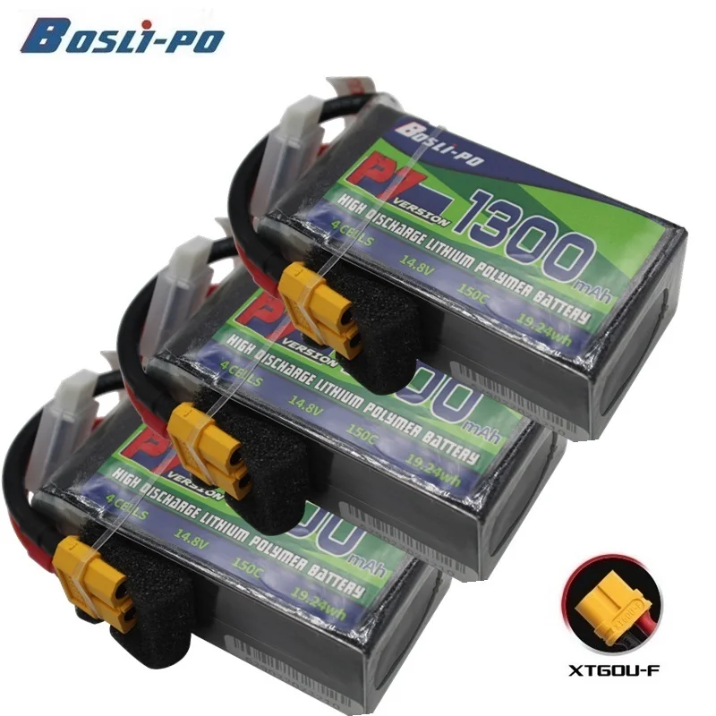 

4S 14,8 V 1300mAh 150C литий-полимерный аккумулятор с разъемом XT60 для радиоуправляемого вертолета квадрокоптера FPV гоночного дрона, запасные части, перезаряжаемая батарея