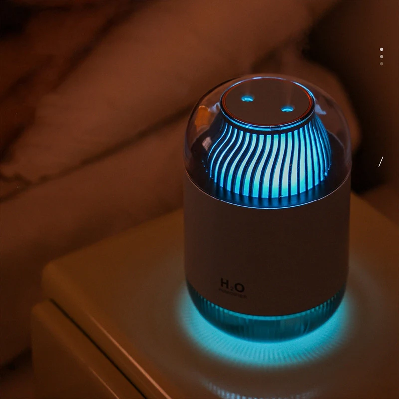 Humidifier 1000ML Rechargeable Double Spray Humidifiers With Night Light 4-Mist Modes Air Humidifier For Home Office