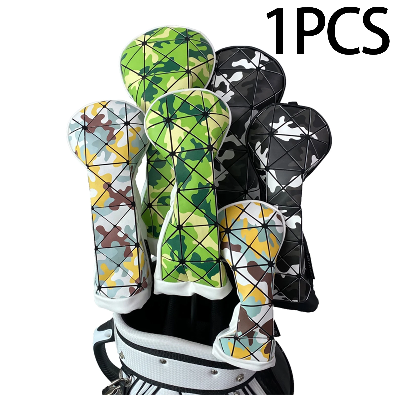 

PU Leather Golf Club Head Cover Golf Woods Headcovers Long Neck Shaft Protector for Women Men Golfer Gift Outdoor Golf Accessori