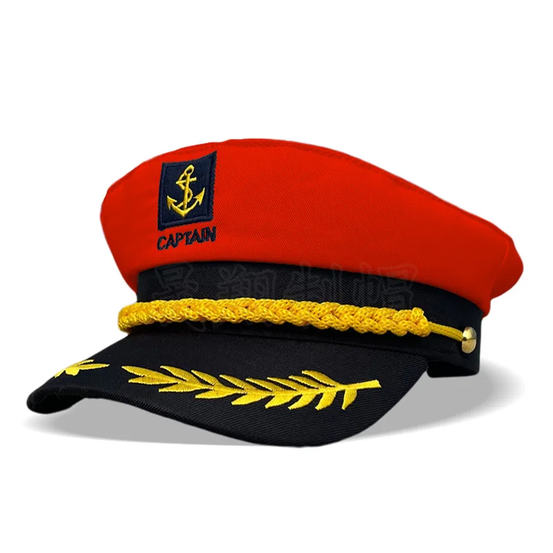 Captain Hats Adjustable Sailors Baseball Caps For Yacht Theme Party Costume Performance Accessory baseball cap sailor hat costume hat