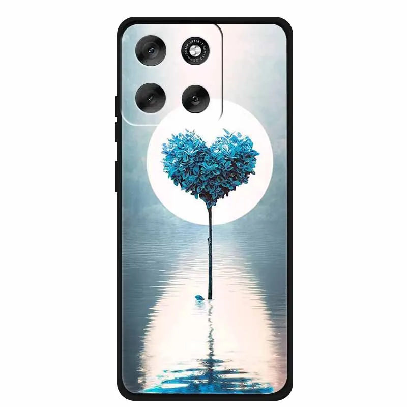 Luxury Silicone TPU Etui Cover - Soft Pink Anime Back Case
