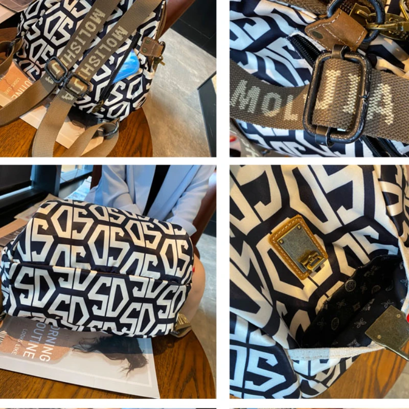Brand Designer Back Pack Letter Print Fancy Ita Bagpack Women Shoulder Bag Large Capacity Female Backpack Travel Mochila