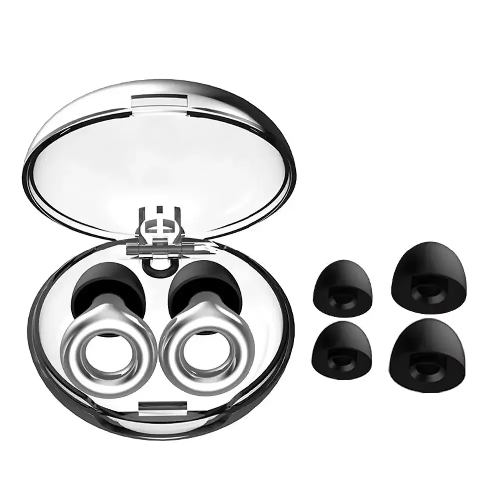 Leise Ohrstöpsel mit Schlaufe zur Geräuschreduzierung zum Schlafen. Silikon-Ohrstöpsel zum Schwimmen, Motorrad, Geräuschfilter-Ohrstöpsel