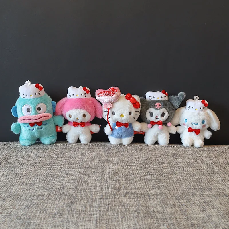 Kitty Hello Kitty Pendant Cute Kulomi Ugly Fishing Plush Doll Jade Cinnamon Dog Bag Pendant Movie Birthday Gift Christmas