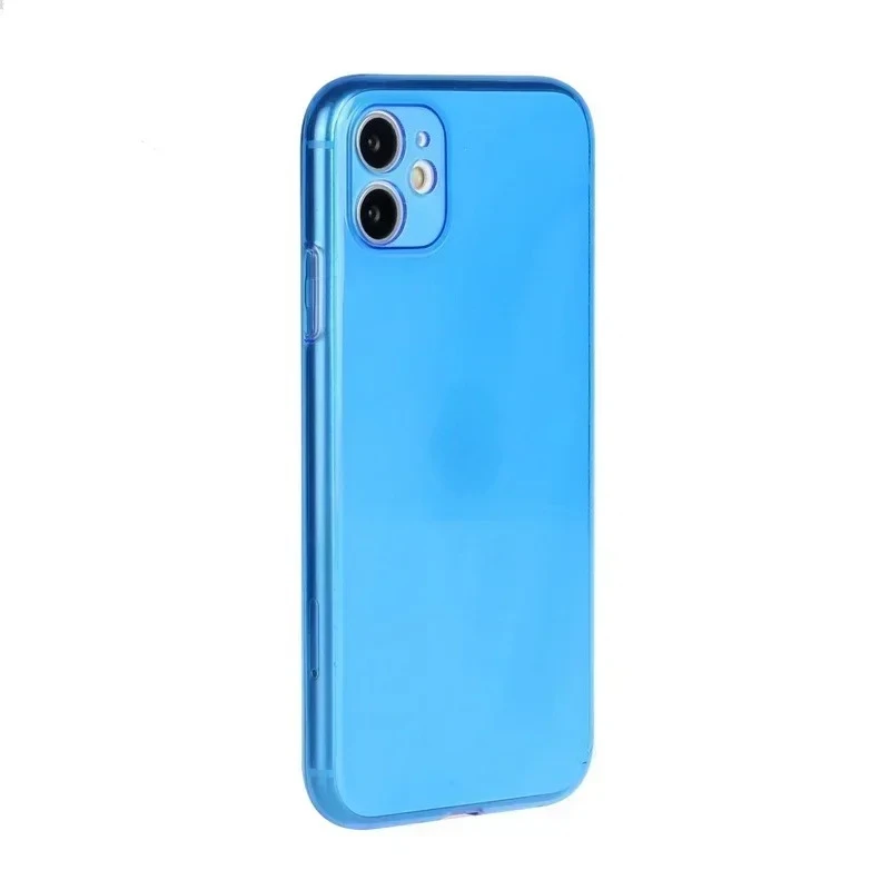 Neon Fluorescent Shockproof Candy Color Soft TPU Clear Phone Case