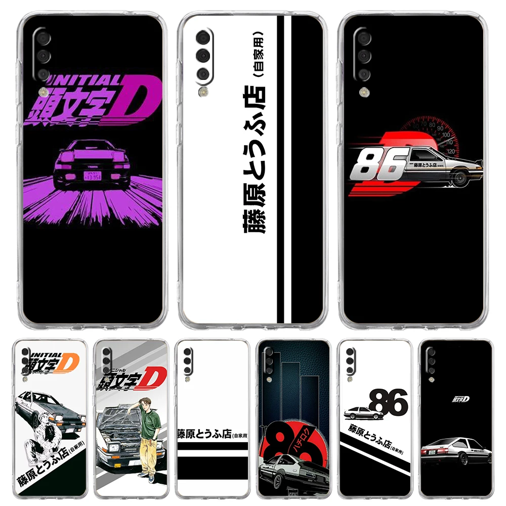 Luxurious Transparent Anime Initial D AE86 Phone Case – Premium Silicone Shell