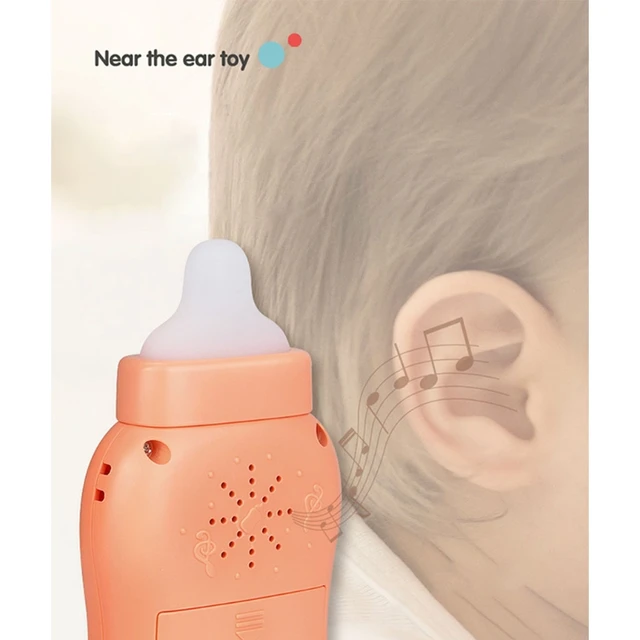 Intelligent Education Cell Phone Musical Bottle Toy, Baby Nibble Pacifier Simulation Bottle for 1+ Years Old Boys Girls 6