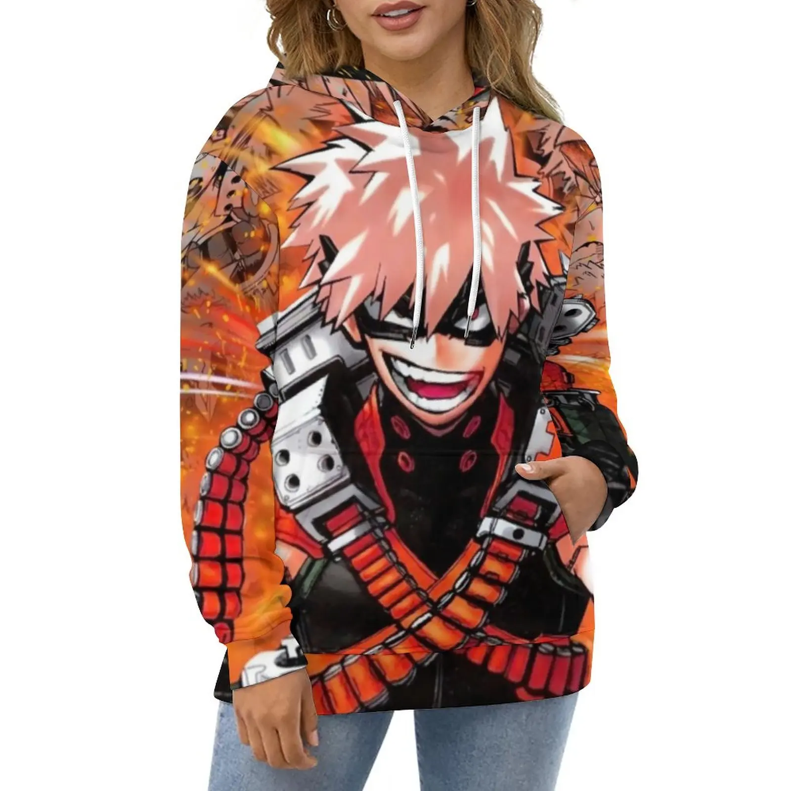 

My Hero Academia Hoodies Winter Katsuki Bakugou Harajuku Oversized Hoodie Women Long Sleeve Custom Casual Hooded Sweatshirts