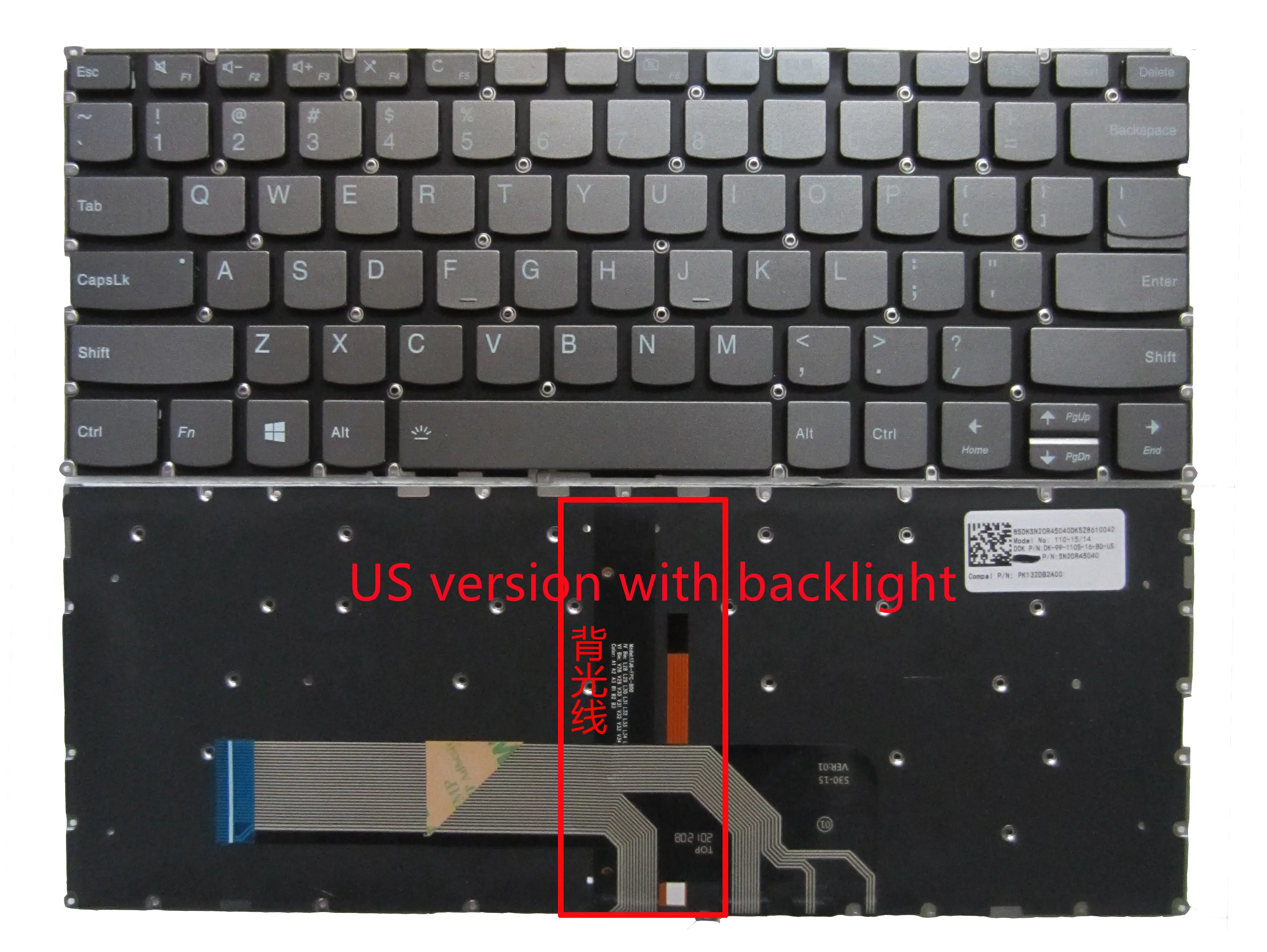 Replacement For Lenovo Yoga 730-15IKB 730-15IWL Laptop Upper Case - View #11