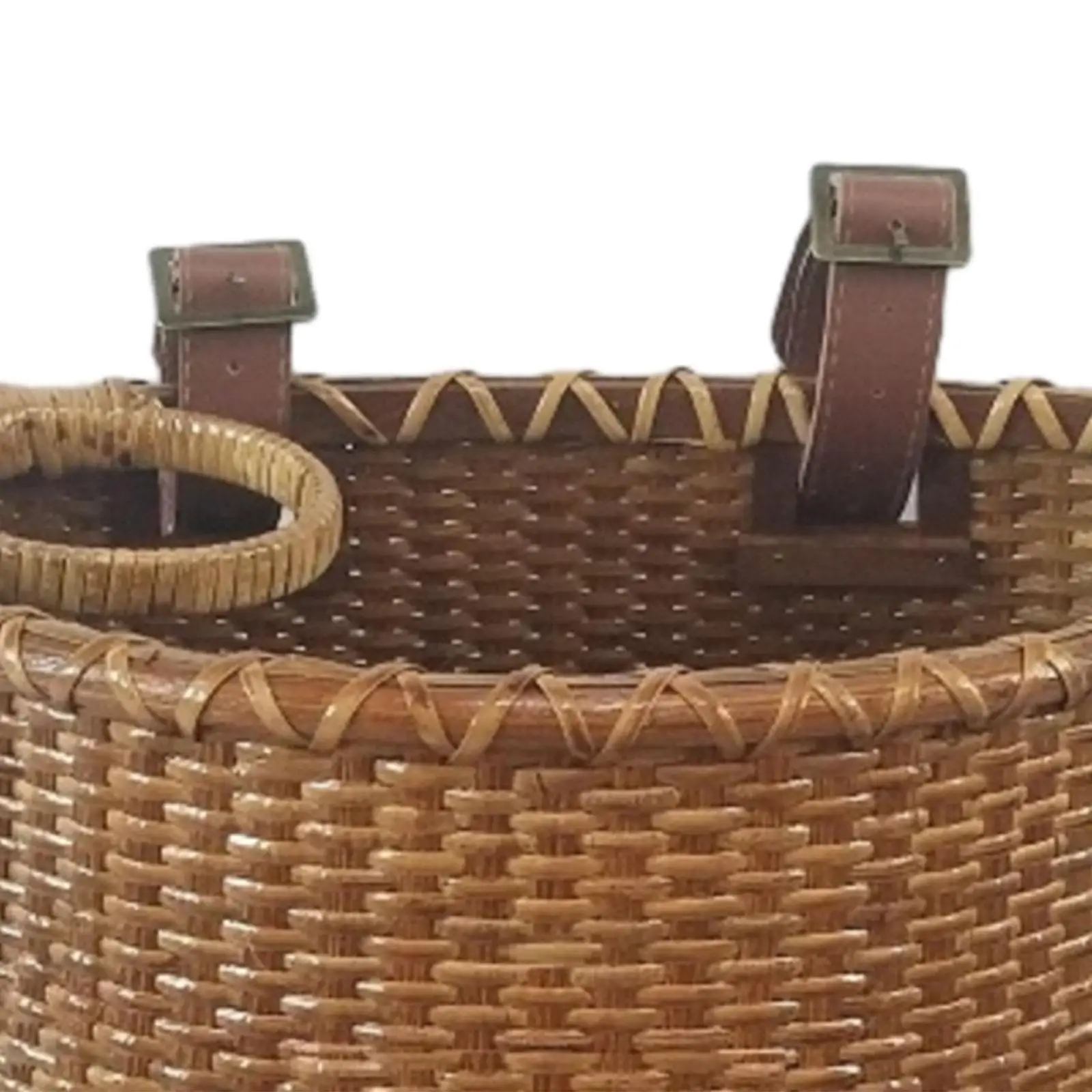 Bike Basket with Coffee Cup Holder Durable Bicycle Basket for Picnic Cycling