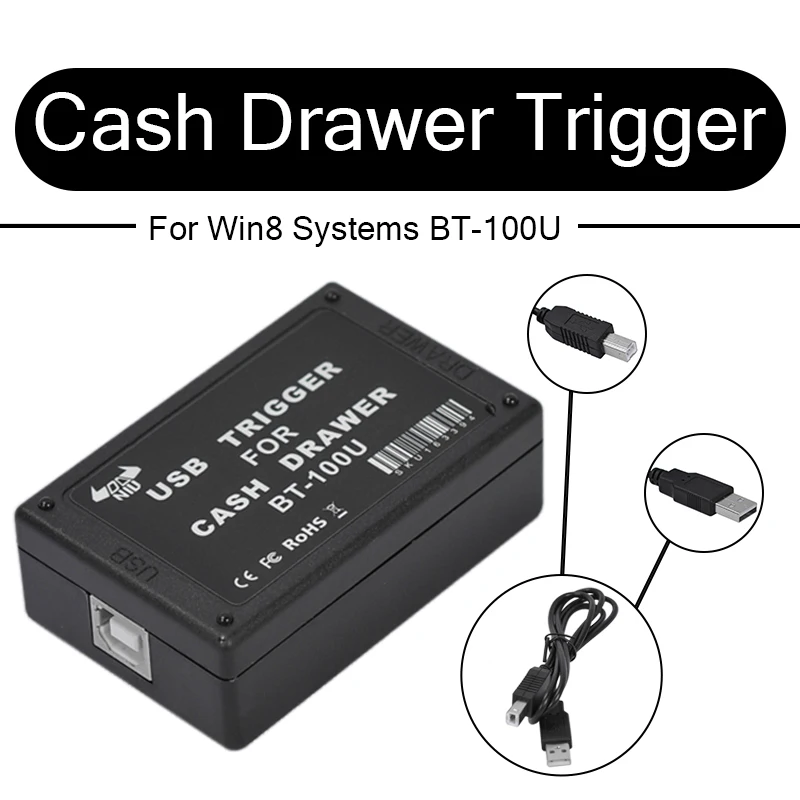 Gaveta de Dinheiro Driver Trigger com Interface Usb Switch Control para Qualquer Comando Gaveta de Dinheiro Disponível para Sistemas Win8 Bt100u