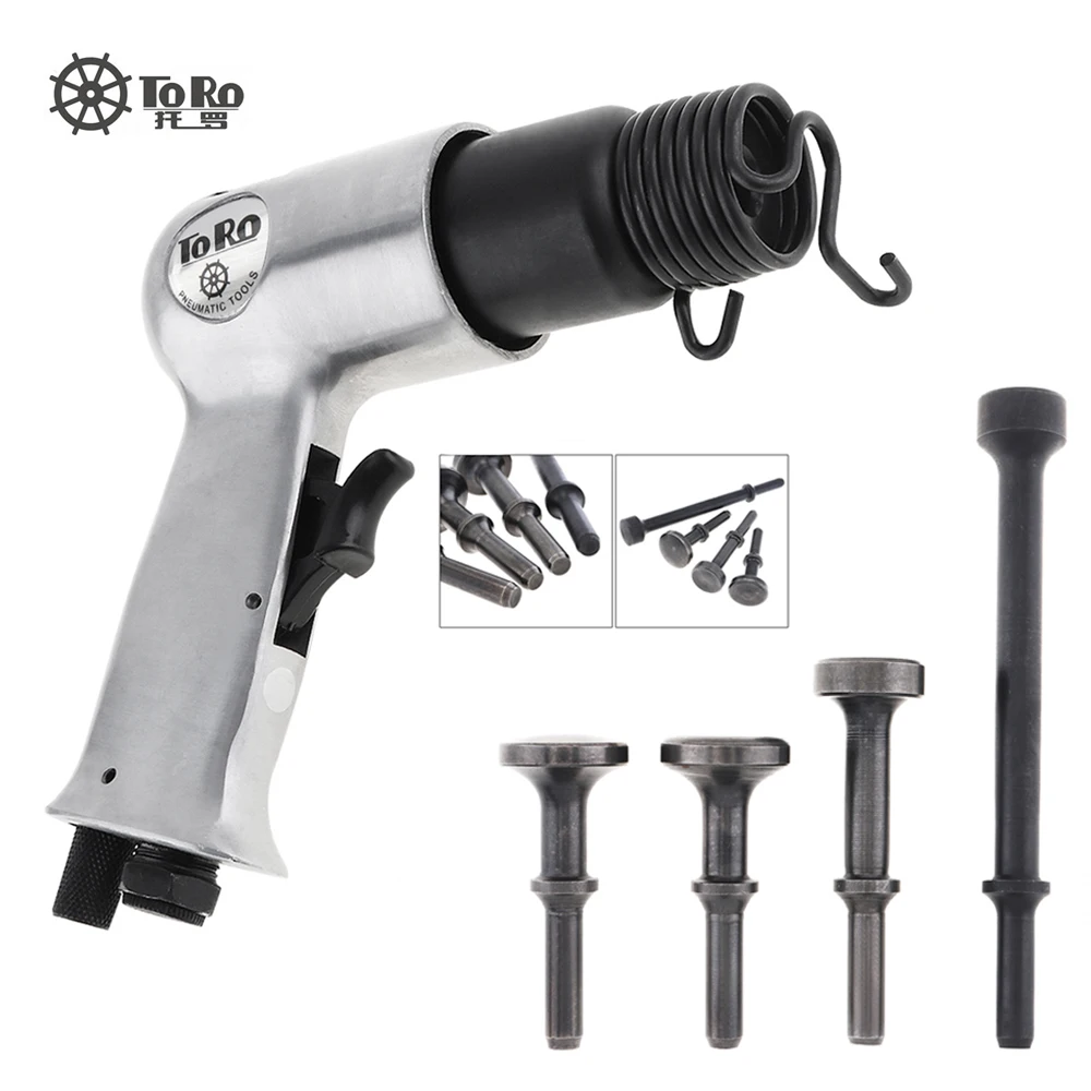 

TORO 1/4 Inch Pneumatic Tool Air Hammer Handheld Pistol Gas Shovels Air Gun Small Rust Remover Cutting Drilling Pneumatic Chisel