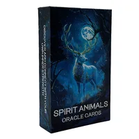 12x7 cm Spirit Animals Oracle Cards Keywords,no guidebook. Games 1